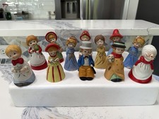 Vintage 1978 Jasco Merri Bells Fine Bisque Porcelain Figurines Lot Of 12  Box picture