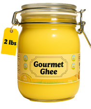 Premium Gourmet Clarified Butter-Natural & Pure Grass-Fed Ghee - 2 lbs picture