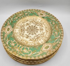 Royal Worcester Mint Green Gold Gilded 9
