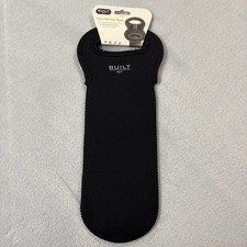 Built NY 1 Bottle Neoprene Tote Wine Water Bag Black Machine Washable NWT picture