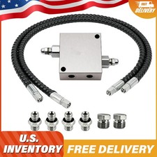 1/4” For Mini Excavator Cushion Valve Kit Swivel Motor with Hydraulic Hoses picture