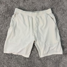 Lululemon Men’s Pace Breaker 7” White Athletic Running Shorts Size M picture