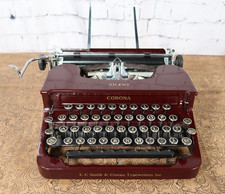 Smith Corona Silent Vintage Manual Portable Typewriter with Case Serial 1S8090 picture