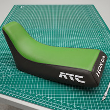 Honda ATC 350X Seat Cover For 1985 To 1986 Models Green Black Vinyl Seat Cover picture