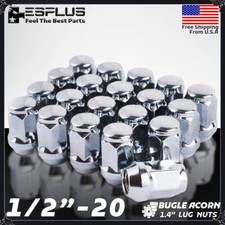 20 pc GMC Universal Acorn Lug Nut 1/2-20 Chrome 1.4