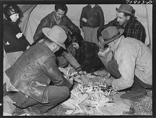 Photo:Ontario Oregon 1910s Cornhuskng Contest Judges Tent Men Sifting Corn picture