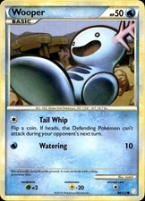 Wooper 88/123 Common HeartGold & SoulSilver Pokemon Moderately Played A  picture
