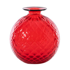 Venini Balloton Monofiore Balloton Vase Medium 100.18 Red Murano Glass picture