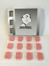 Studex Sterilized Ear Piercing Stud 3mm Ball Mini Gold Plated  12 Pairs M200Y picture
