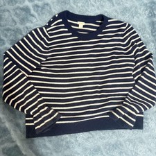 Jcrew Women's Navy and Blue Jumper picture