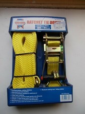 Faithfull Heavy Duty Ratchet Tie Down 8m x 50mm : FAI TDTRUCK82 4500Kg B/Strain picture