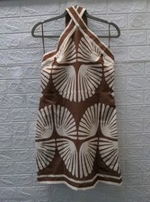 New Avara Carley Brown Halter Mini Dress Size L picture