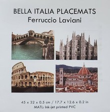 Bella Italia Placemats by Ferrucio Lavianni Architect & Designer, Set of 4 NEW picture