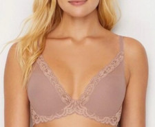 Natori Feathers Contour Underwire Bra 38D Woodrose Style 131216 NEW Refined picture