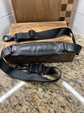 Tumi Padded Replacement Shoulder Strap and Leather Luggage Tag Set Black I07 picture
