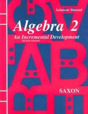 Solutions Manual for Algebra 2 : An Incremental Development - Paperback - GOOD picture
