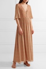 The Great 161521 Women's The Manor Printed Silk-Chiffon Maxi Dress Multi Sz. 2 picture