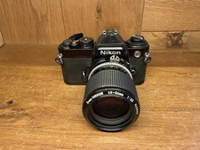 *READ : Exc+5* Nikon FE Black Film Camera Ai Zoom Nikkor 43-86mm F/3.5 Lens / JP picture