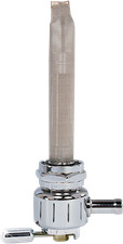 Pingel Designer Power-Flo 22mm Petcock Fuel Valve Chrome Grooved 75-06 Sportster picture