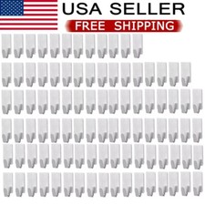 96x Self Adhesive Stainless Steel Hook Bathroom Wall Door Strong Sticky Holders picture