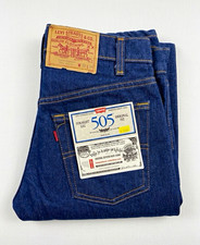 Vintage 1986 Levi's 505 Rigid Denim Jens NOS Deadstock MadeinUSA Rare Blank Tab picture