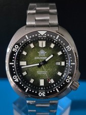 ADDIESDIVE CAPTAIN WILLARD QUARTZ GREEN CUSTOM DIAL & HANDS WR20ATM AD2511 picture
