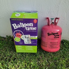 Balloon Time Helium Tank EMPTY Balloon Time 8.9 cu ft. Fills 30 9” balloons picture