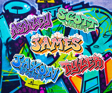 Graffiti Custom Name Decal Waterproof Vinyl Label Personalized Gift Sticker picture