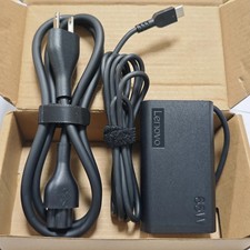 Genuine Slim Round 65W USB C Type C Adapter Charger For Lenovo ADLX65YSCC3A NEW picture