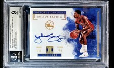 2018-19 Julius Irving Panini impeccable victory signatures Halo Gold #5 POP 1 🔥 picture