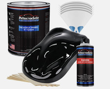 ProductionShop High Gloss Super Jet Black Acrylic Enamel Gallon Auto Paint Kit picture