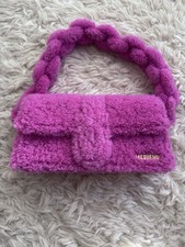 Jacquemus pink shearling bag  picture