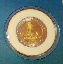 Thailand 10 Baht 1988 Rama IX Bimetallic Coin KM198 UNC High-Grade Collectible picture