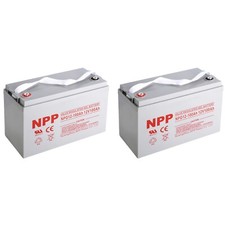 NPG12-100Ah (2 Pcs) 12V 100Ah Gel SLA Storage Battery For RV Marine Boat picture