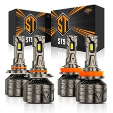 AUXBEAM ST90 H11 9005 LED Headlights Bulb High Low Beam 180W 35000LM High Power picture
