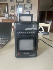 Sony Mega Watchman FD-510 Portable TV FM/AM Radio Vintage TESTED WORKING picture
