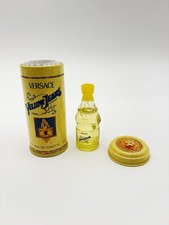 Versace Yellow Jeans EDT 7.5ml 1/4 oz Splash Vintage Miniature Perfume with Tin picture