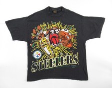 Vtg Rare 1993 Warner Bros Pittsburgh Steelers Football Team T shirt HN4749 picture