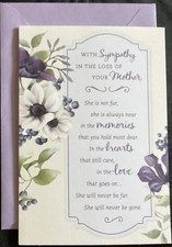 Sympathy Card Hallmark Greeting Card Loss Of Mother picture
