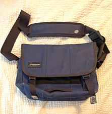 Timbuk2 Blue Messenger Bag Crossbody Adjustable Strap Pockets Buckle Closure picture