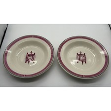 Pipestone Ancient Mimbreno Indian Rimmed Soup Bowls Set Of 4 picture