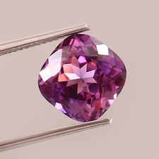 AAA Natural Ceylon Purple Pink Sapphire Loose Cushion Cut Gemstone 10x10 MM picture
