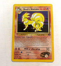 Pokemon TCG Brock's Ninetales 3/132 Gym Challenge Holo Unlimited English 70 HP picture