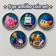 ALL 5PCS Amiibo KIRBY PVC NFC Card Fast ShippingFree Stickers picture