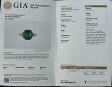 5 Carat Emerald. F1 Clarity, Columbia Origin, Untreated, Green, Octagonal. picture