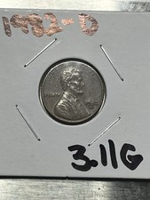 1982 D Lincoln Cent 3.11g Top of memorial facing 1”o’clock picture