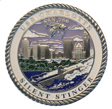 US Navy USS CHARLOTTE SSN 766  challenge coin 2