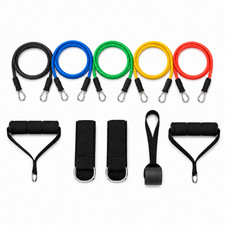 XPRT Fitness Resistance Tube Workout Bands Set -Fitness Strength Training -... picture