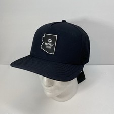 Melin Hat Cap Snap Back Mens One Size Black Hydro Odysea Stealth NEW picture