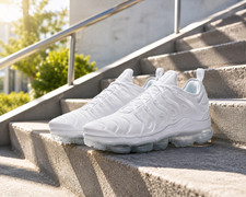 All Men's Size US VaporMax Plus TN White 7 - 11 NEW picture